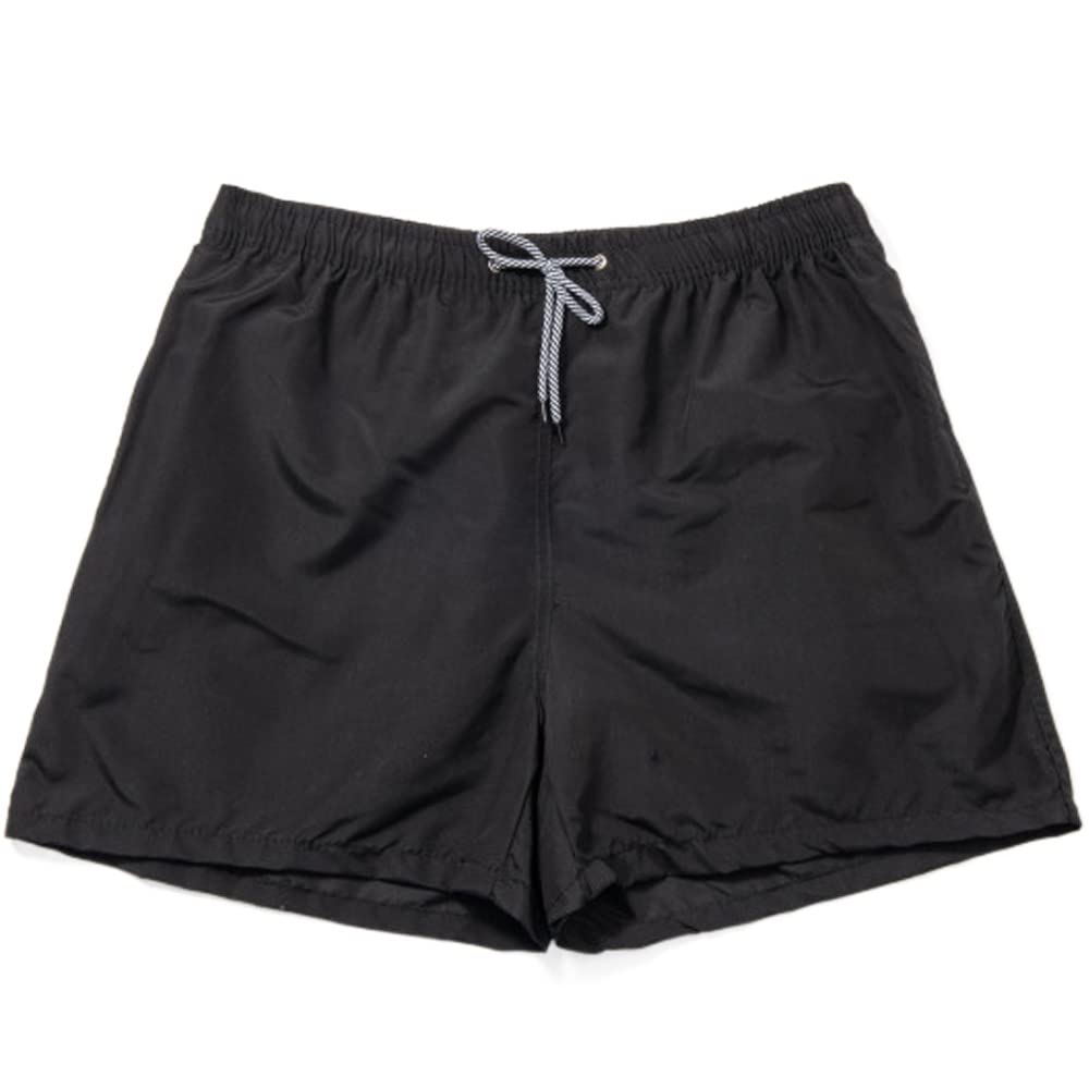 Basic Water Shorts, Crotch Mesh Liner, Comfort Loose Fit, Quick Dry, Drawstring Adjustable, 3 Pockets, Beach Shorts