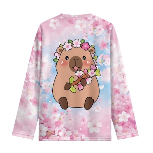Image of Kids Long Sleeve Shirts for Girls 3-16 Year Old Cute Clothes for Teen Girls Casual Workout Tops
