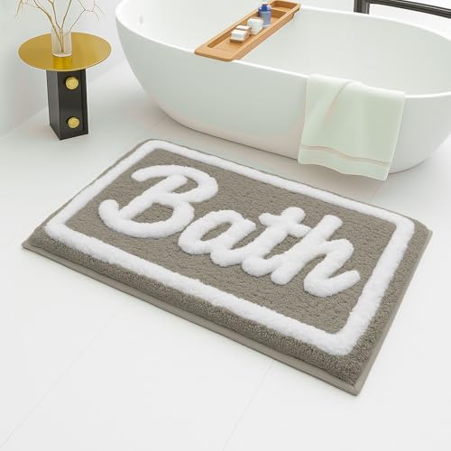Image of Luxe Home Super Soft Canada Bath Bath Mat Non-Slip Machine Washable Bathroom Mat for Home, Bedroom and Living Room (40x60 cm) - Pack of 1