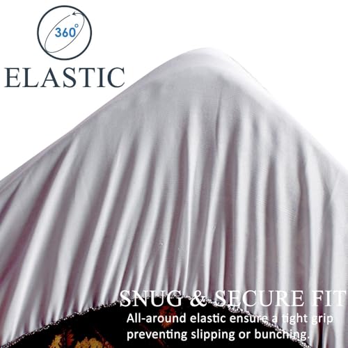 Image of The Furnishing Tree Single Size Mattress Protector 72x30 Inch | 100% Waterproof, Cotton Feel, Breathable & Hypoallergenic | Fitted Bed Cover (Fits Up to 10 inch) | 1 Year Warranty, Grey