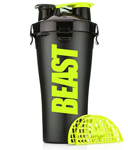 Hydra Cup - Dual Threat Shaker Bottle, 28 Ounce Beast Black Shaker Cup (1 bottle, Beast) Hydra Cup - Dual Threat Shaker Bottle, 28 Ounce Beast Black Shaker Cup (1 bottle, Beast)