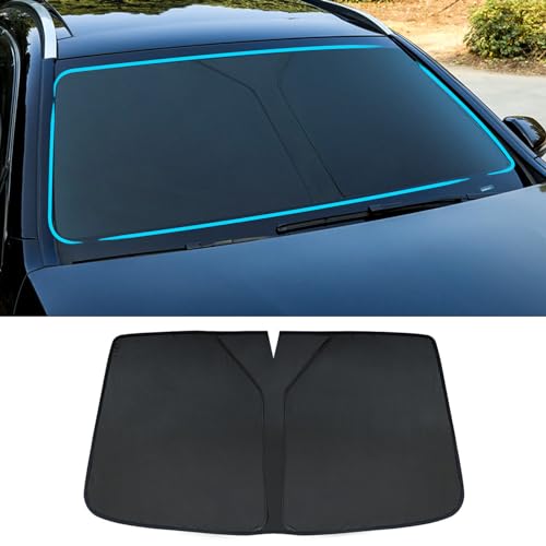 ZDPFDC Coche Parasol Delantero para Kia Sportage 2017-2021 2022 2023 2024, Auto Plegable Rayos UV ProteccióN Aislamiento TéRmico Interior Accesorios,Black
