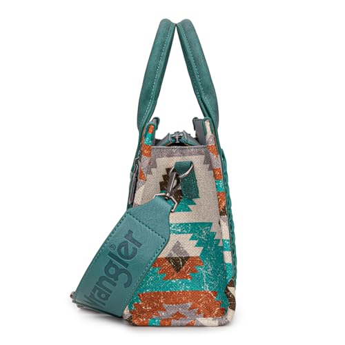 Image of Wrangler Purse Western Aztec Tote Bag Women Top Handle Handbags with Detachable Strap | Western