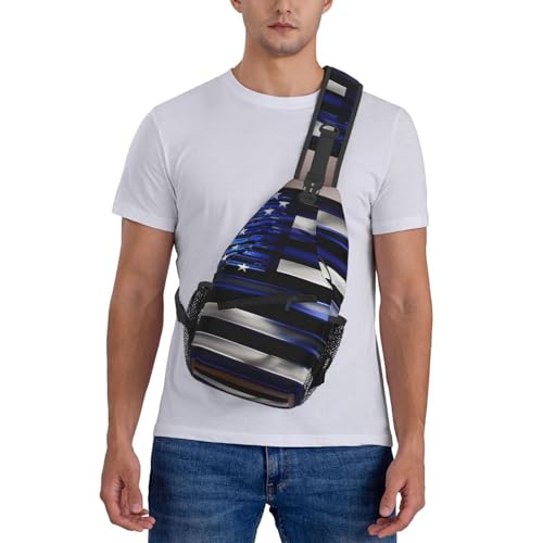 Mochila cruzada deportiva unisex color negro miniatura 7