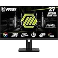 MSI MAG 274QRF QD E2 Monitor Gaming da 27" WQHD - Pannello Rapid IPS Quantum Dot (2560 x 1440), 180 Hz / 1ms, Gamut di Colori 120% sRGB, DisplayHDR 400, Vesa 75x75 mm- DP 1.4a, HDMI 2.0b