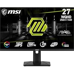 MSI MAG 274QRF QD E2 Monitor Gaming da 27" WQHD - Pannello Rapid IPS Quantum Dot (2560 x 1440), 180 Hz / 1ms, Gamut di Colori 120% sRGB, DisplayHDR 400, Vesa 75x75 mm- DP 1.4a, HDMI 2.0b