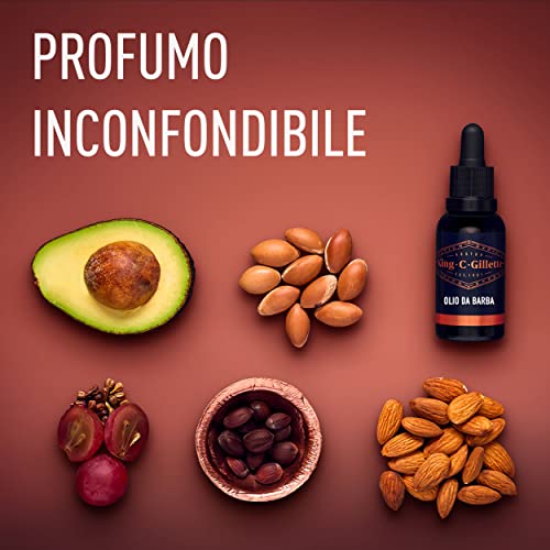 King C Gillette Olio da barba