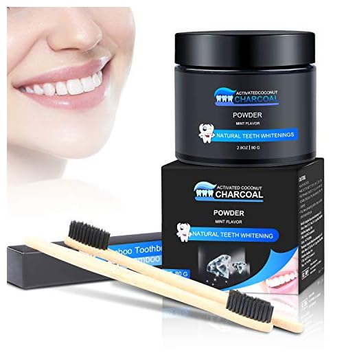 WOSTOO Polvo de Dientes, Polvo de Blanqueamiento de Carbón Activado Natural, Teeth Whitening Powder,refresca la respiración y Mejora la Salud Oral para Blanquear Dientes Sensibles Rápida, Eficazmente