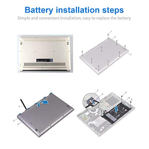 Syfrufo Wdxor Laptop Battery For Dell Inspiron 15 5565 5567 5568 5578 7560 7570 7579 7569 P58F Inspiron 17 5765 5767 Inspiron 13 5368 5378 5379 7368 7378 Inspiron 14-7460 Fc92N 3Crh3 T2Jx4 Cymgm #TOP4