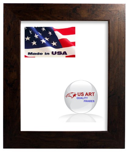 Us Art 12X36 Distressed Mohagany Dark Brown Faux Finish Picture Poster Photo Frame Wood Composite 1.5 In Moulding #TOP2