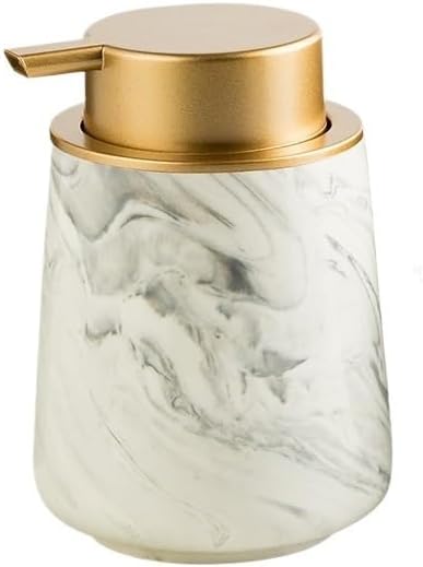 Kitchen Soap Dispenser Soap Dispenser Ceramic Foaming Bottle Refill Bottle Hand Soap Shampoo Shower Gel Home Bottle Hotel Bathroom Press Bottle Bathroom Soap Dispenser(A)