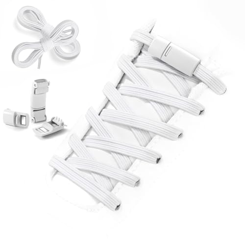 Image of Aiboxin Upgraded Version No Tie Elastic Shoelaces, With Magnetic Shoe Laces Lock - One Size Fits All Kids & Adult
