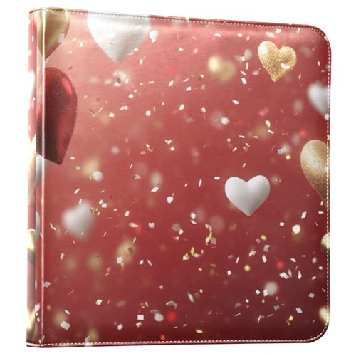 Álbum de Fotos Autoadhesivo DIY Scrapbook Álbum Globos de Amor Día de San Valentín Carpeta de 3 Anillos Libro de Fotos 40 Páginas 8x10 para Memorias miniatura 1