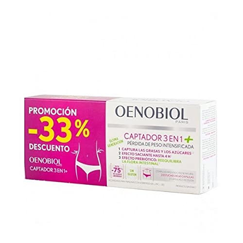 Oenobiol Duplo Captador 3 En 1 Plus Pérdida De Peso, 2X60Cápsulas