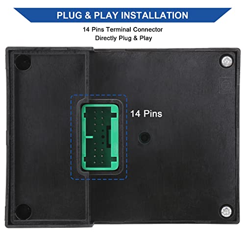 Obaee Headlight Dimmer Switch Headlamp Control Compatible with Chevy Chevrolet Silverado Suburban Tahoe Avalanche GMC Sierra Yukon Cadillac Escalade 2003-2007 Replaces 19381535/15194803 Bluish LED