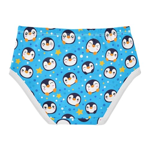 Joisal Cute Cartoon Penguins Blue Panties Little Girl Girls Underwear Toddlers Cotton Designer Undies Kids Briefs 2t2