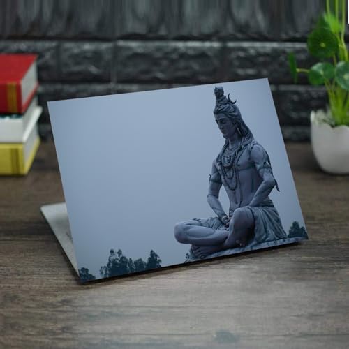 Image of 17 Inch Laptop Skin - The Night Of Shiva - Laptop Sticker - HD Quality (Eco Matte Vinyl, 17.5 Inch, Multicolor), Pack Of 1