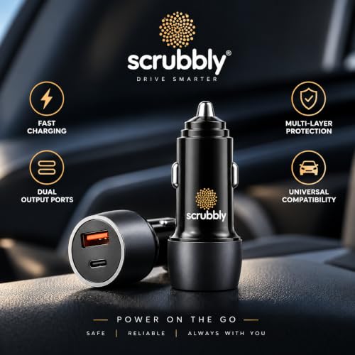 Image of Car Power View Plus 55W Transparent Car Charger, Dual Port Fast Car Charger with 33W Type-C PD & 22.5W USB-A, Charge 2 Devices Simultaneously, for Smartphones, iPhones, Tablets, Earbuds