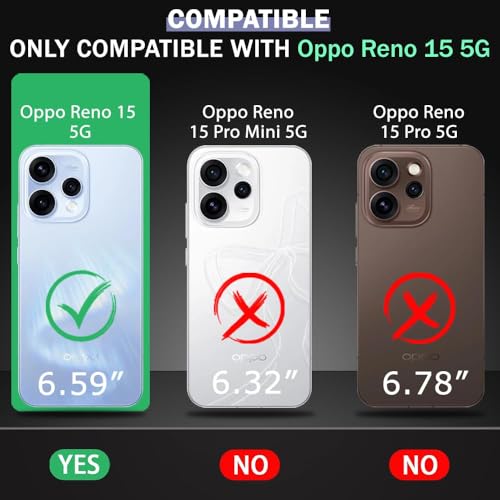 Image of Shockproof Case Compatible with Oppo Reno15 5G | Full Camera Protection | TPU Flexible Back Cover for Oppo Reno15 5G (Matte Black)