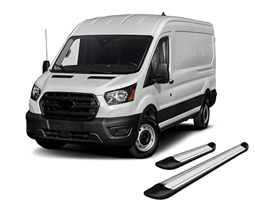 Estribos Black Horse Traslado Silver Ford Transit 2015-25 miniatura 2