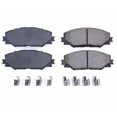 Image of PowerStop Front Brake Pads for Pontiac Vibe 2009-10 |Scion iM 2016 |tC 2011-16 |Toyota Corolla iM 2017-18 |Matrix 2009-13 - Z17 Ceramic Brake Pads with Installation Hardware, 17-1211