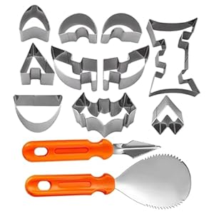 Generisch Halloween-Schnitzset Ausstechformen, 12-teilig