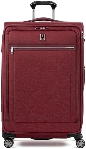 Travelpro Platinum Elite Softside Expandable Checked Luggage, 8 Wheel Spinner Large Suitcase, TSA Lock, Men and Women