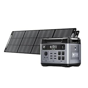 OUKITEL Solar Generator P2001 Plus 2048Wh with 2X220W Solar Panel, 2400W Portable Power Station, LiFePO4 Battery Solar Powered Generator for Camping, Home, RV, Emergency