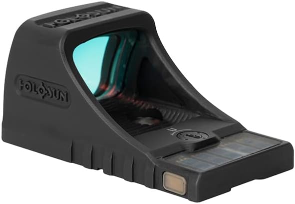 Holosun SCS, Green Multi-Reticle, Dot, Circle Dot, Rechargeable, Titanium, Auto Adjusting, Solar, MOS Pistol Cut (NOT for GLOCK43X or GLOCK48)
