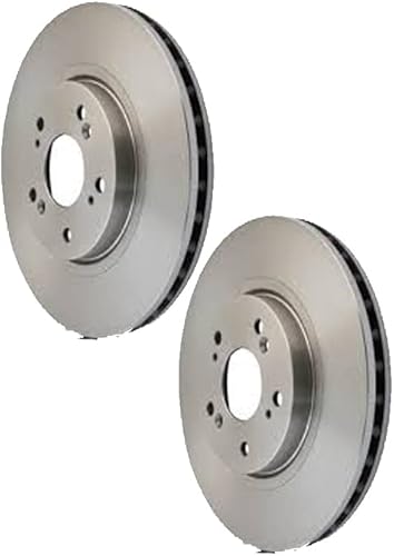 Kit de rotor de freno de disco recubierto de la serie negra delantera de repuesto para Nissan NP300 RWD 2009-2015