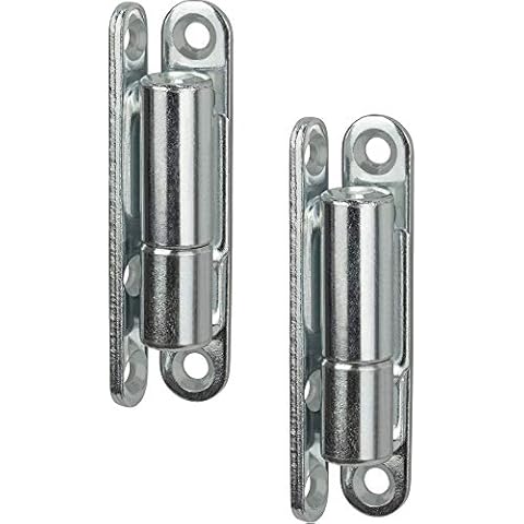 Gedotec Renovierband Zimmertür Türband für Innentüren zum Schrauben | Scharnier für Fenster & Türen | Reparaturband 14x83 mm | Türscharnier zum Aufschrauben | 2 Stück - Aufschraubband Stahl verzinkt Cover