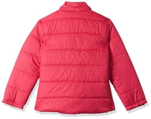 Amazon Brand - Jam & Honey Polyester Girls Quilted Winter Standard Length Jacket with Detachable Hood | Age 2-12 Years, Red - Image 2 thumbnail
