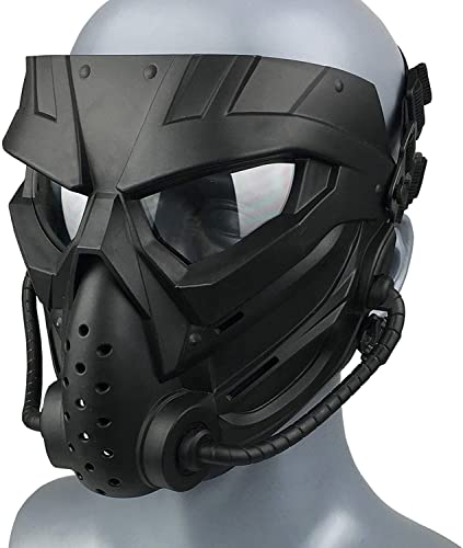 Halloween Airsoft Skull Full Face Mask,for Tactics Helmet Airsoft Paintball Cosplay Costume Party CS Game