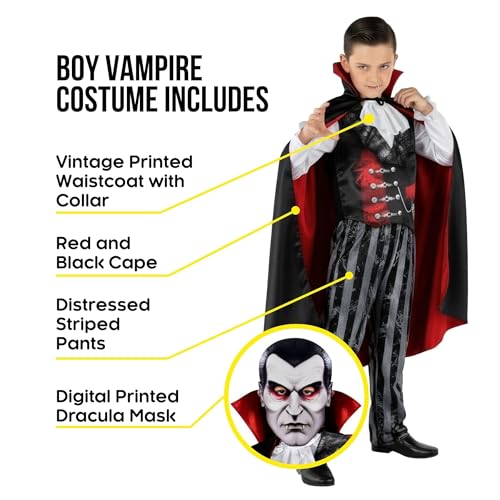 Disfraz de Vampiro para Niños 4-6 Años miniatura 2