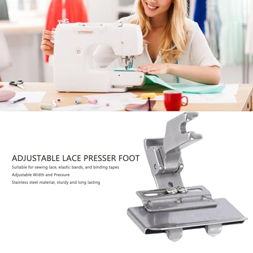 Pie prensatelas ajustable de acero inoxidable Zerodis para costura miniatura 2