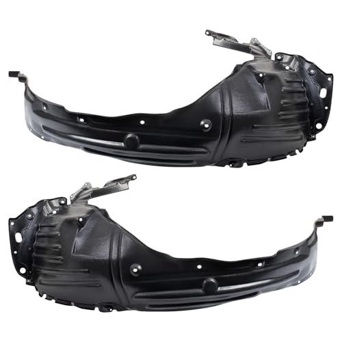 Image of TRQ Front Inner Fender Liner Set Compatible with 2012-2015 Honda Pilot HO1248153 HO1249153
