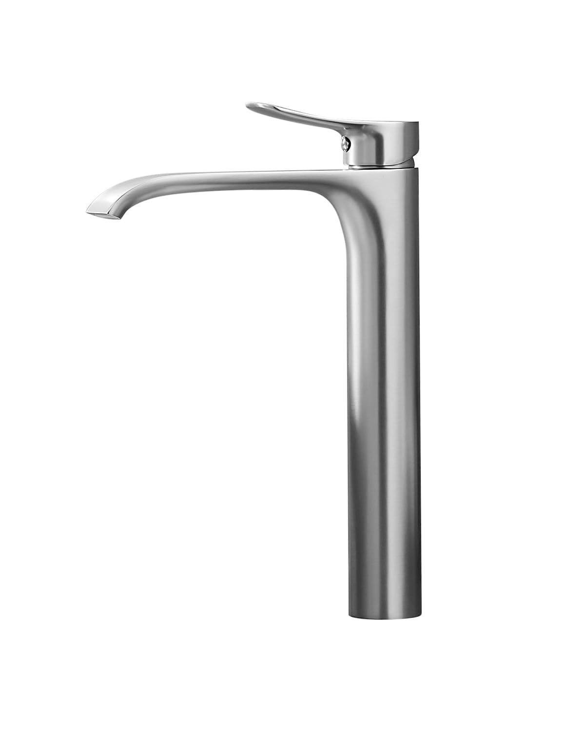 Grifo de níquel cepillado para lavabo de baño, cascada, monomando, grifo de baño, grifo de baño, agua fría y caliente disponible