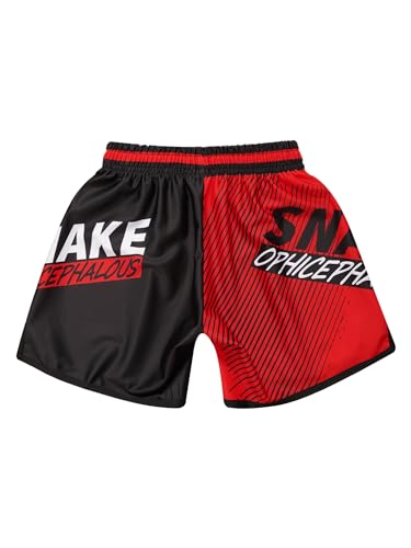 Kids Boys Muay Thai Boxing Shorts MMA Kickboxing Trunks Martial Arts Grappling Bottoms Activewear4