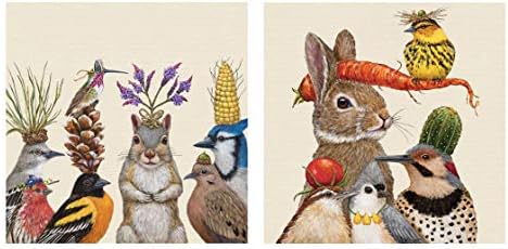 2 Pkg Forest Festivaties Bev Napkins Bundle, Party Snack and Harvest Party image 4