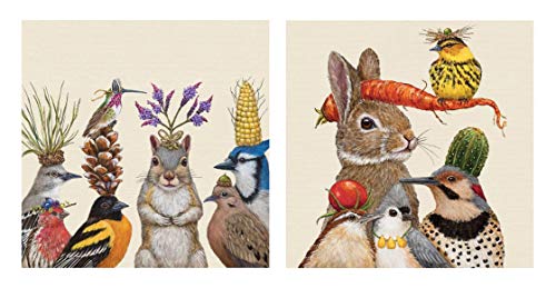 2 Pkg Paperproducts Design Forest Festivities Paper Beverage Napkins Bundle, Party Snacks and Harvest Party