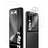 【6枚入り】For Galaxy Z Flip7 フィルム（2枚）+背面スクリーンフィルム（2枚）+カメラ保護*2 指紋防止 ギャラクシー Z Flip 7 SC-55F 対応 salywin 衝撃吸収 透明感良し 撥水撥油 気泡ゼロ 飛散防止 画面保護 + カメラカバー