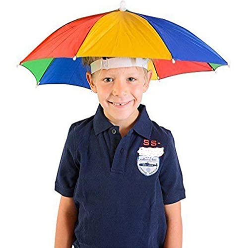 Image of Dark Moon Hat Umbrella For Kids Girls And Boys Multicolor Cap Hat Umbrella For Adults,Women,Men (Multicolor) Pack Of 1
