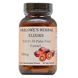 Barlowe's Herbal Elixirs Toco-30 Tocotrienol Palm Fruit Extract | 500mg Per Capsule | Supports Healthy Hair, Skin & Cellular Health | 60 Vegan Capsules | Stearate-Free, Glass Bottled