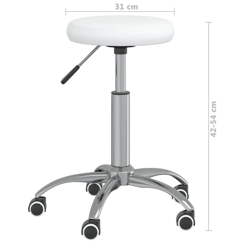 Tabouret de Massage Similicuir Blanc,Santé & beauté,Hygiène personnelle,Massage & Relaxation,Fauteuils de Massage,4.05 kg-3085692