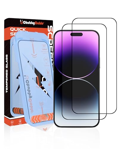 Protection écran verre trempé iPhone 16 ChubbyShield Ultra HD avec boîte d'installation facile