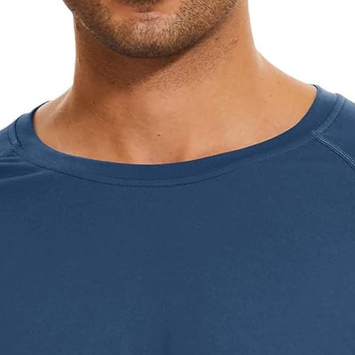 Men's Ice Silk Long Sleeve Shirts Quick Drying Breathable Undershirt Round Neck Sun Protection T-Shirt3