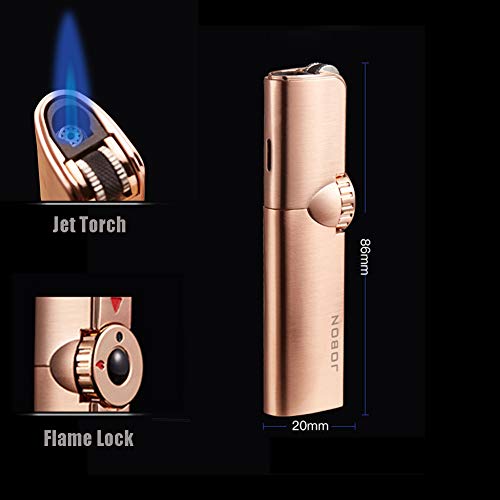 Encendedor Antorcha Ambrogio.L Single Jet Dorado miniatura 3
