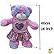 Splodge Teddy Parties rosa Teddybär Kleidung (40cm Herz funkelt)