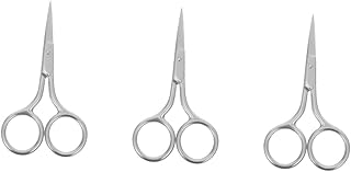 فوميز. مقص تجميل من 3 قطع، مقص للحواجب، مقص تشذيب للحيوانات الاليفة، مقص اللحية للرجال، مقص للشارب، مقص شعر الانف، مقص شعر الانف، مقص حلاقة قابل لاعادة الاستخدام