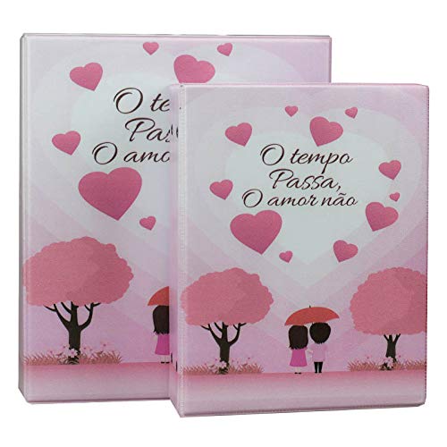 Álbum de Fotos 10x15 Meu Amor p/ 500 fotos c/Estojo Fecho Imã